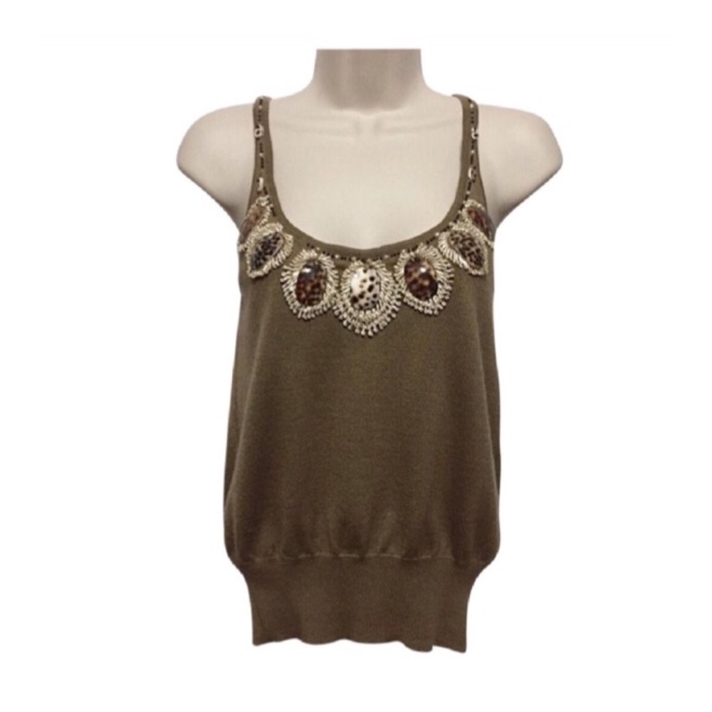 Oscar de la Renta Cashmere & Silk Seashell Top